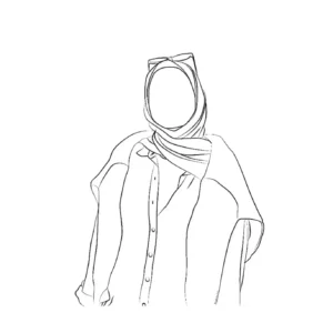 line-art-digital Personalised line art of a woman.