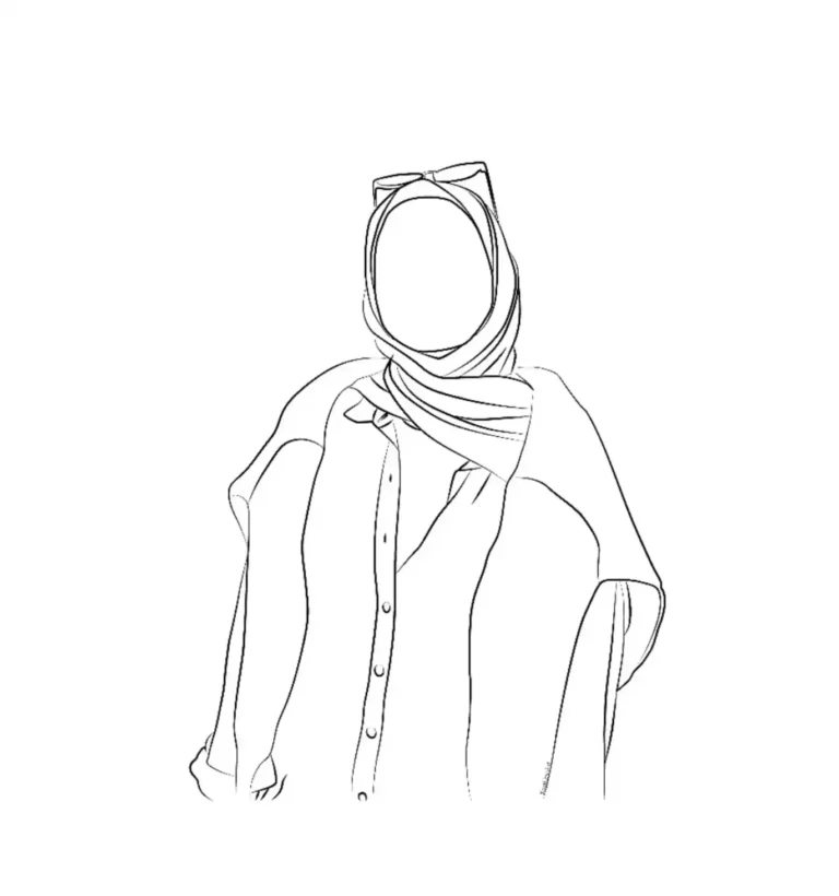 Personalised line art of a woman.